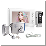 Комплект цветной видеодомофон Eplutus EP-7400 и электромеханический замок Anxing Lock – AX091